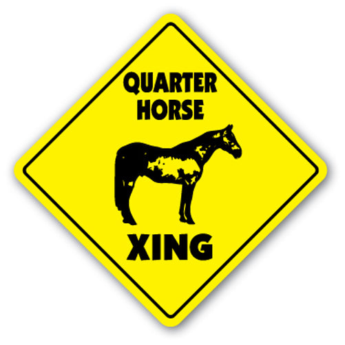 Quarter Horse Crossing Vinyl Decal Sticker