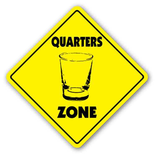 Quarters Zone Vinyl Decal Sticker