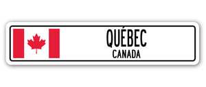 Quebec, Canada Street Vinyl Decal Sticker