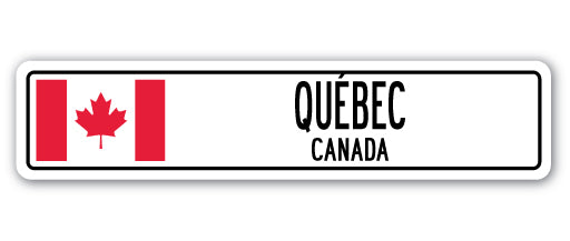 Quebec, Canada Street Vinyl Decal Sticker