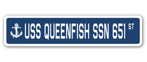 USS Queenfish Ssn 651 Street Vinyl Decal Sticker