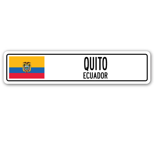 QUITO, ECUADOR Street Sign