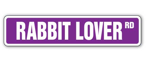 Rabbit Lover Street Vinyl Decal Sticker