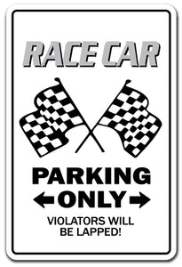 Race Car Vinyl Decal Sticker