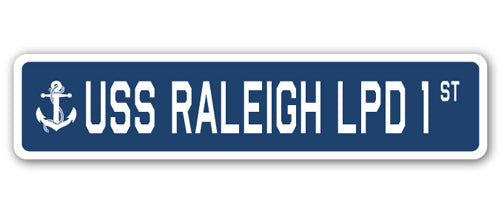 USS Raleigh Lpd 1 Street Vinyl Decal Sticker