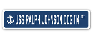 USS Ralph Johnson Ddg 114 Street Vinyl Decal Sticker
