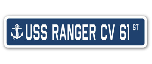 USS Ranger Cv 61 Street Vinyl Decal Sticker