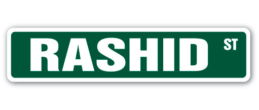 RASHID Street Sign