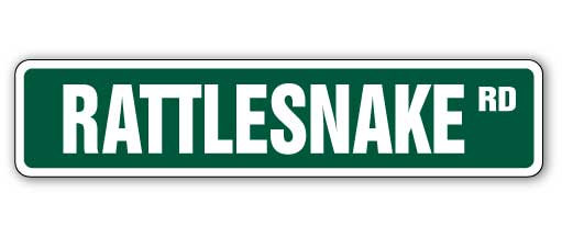 Rattlesnake Street Vinyl Decal Sticker
