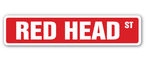 Red Head Street Vinyl Decal Sticker