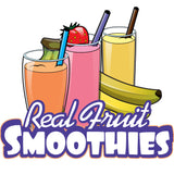 Real Fruit Smoothies Die Cut Decal