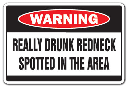 Really Drunk Redneck Vinyl Decal Sticker