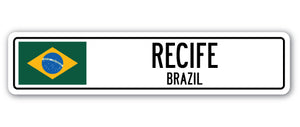 Recife, Brazil Street Vinyl Decal Sticker