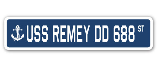 USS Remey Dd 688 Street Vinyl Decal Sticker