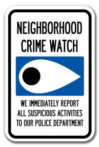 Neighborhood Crime Watch Eye