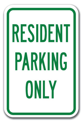 Resident Parking Only - Resident Parking Only