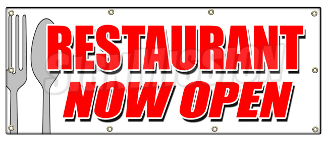 Restaurant Now Open Banner
