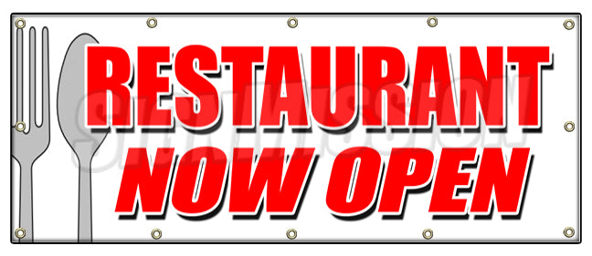 Restaurant Now Open Banner