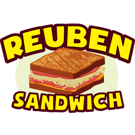 Reuben Sandwich Die Cut Decal