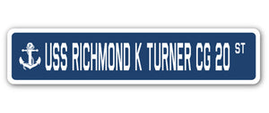 USS Richmond K Turner Cg 20 Street Vinyl Decal Sticker