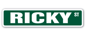 RICKY Street Sign