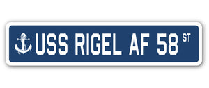 USS Rigel Af 58 Street Vinyl Decal Sticker