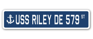 USS Riley De 579 Street Vinyl Decal Sticker