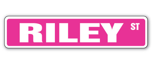 RILEY Street Sign