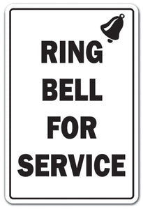 Ring Bell For Service Vinyl Decal Sticker