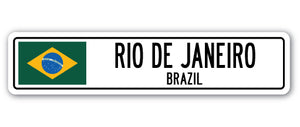 Rio De Janeiro, Brazil Street Vinyl Decal Sticker