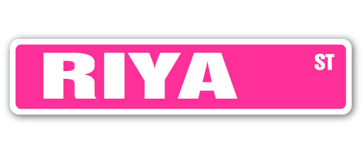 RIYA Street Sign