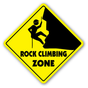 Rock Climbing Zone Vinyl Decal Sticker