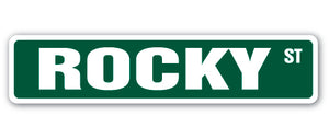 ROCKY Street Sign