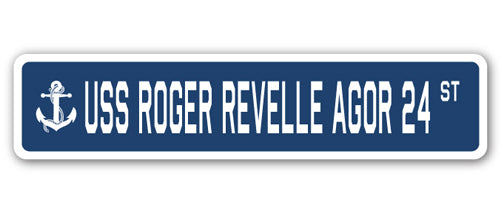 USS ROGER REVELLE AGOR 24 Street Sign