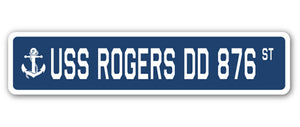 USS Rogers Dd 876 Street Vinyl Decal Sticker