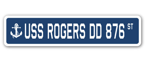 USS Rogers Dd 876 Street Vinyl Decal Sticker