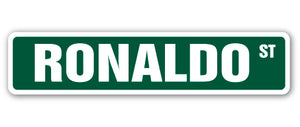 RONALDO Street Sign