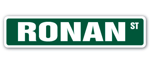 Ronan Street Vinyl Decal Sticker
