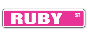 RUBY Street Sign