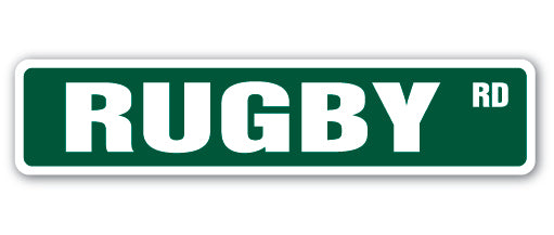 RUGBY Street Sign
