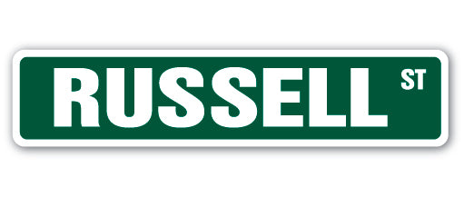RUSSell Street Vinyl Decal Sticker