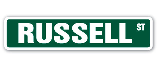 RUSSELL Street Sign