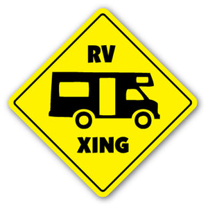 Rv Crossing Vinyl Decal Sticker