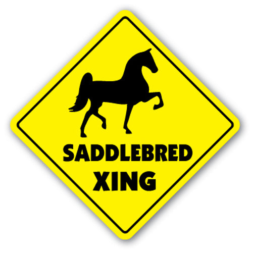 Saddlebred Crossing Vinyl Decal Sticker