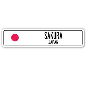 Sakura, Japan Street Vinyl Decal Sticker