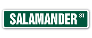 SALAMANDER Street Sign