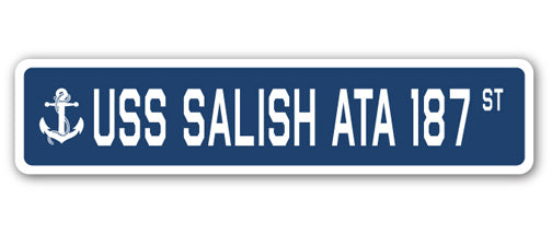 USS SALISH ATA 187 Street Sign