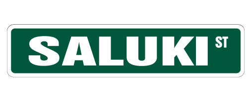 SALUKI Street Sign
