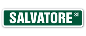 SALVATORE Street Sign