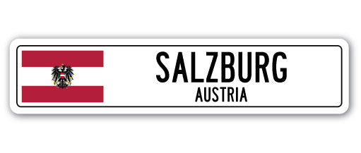 Salzburg, Austria Street Vinyl Decal Sticker